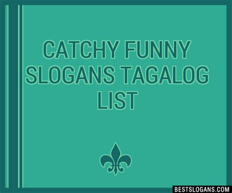100+ Catchy Funny Tagalog Slogans 2024 + Generator.